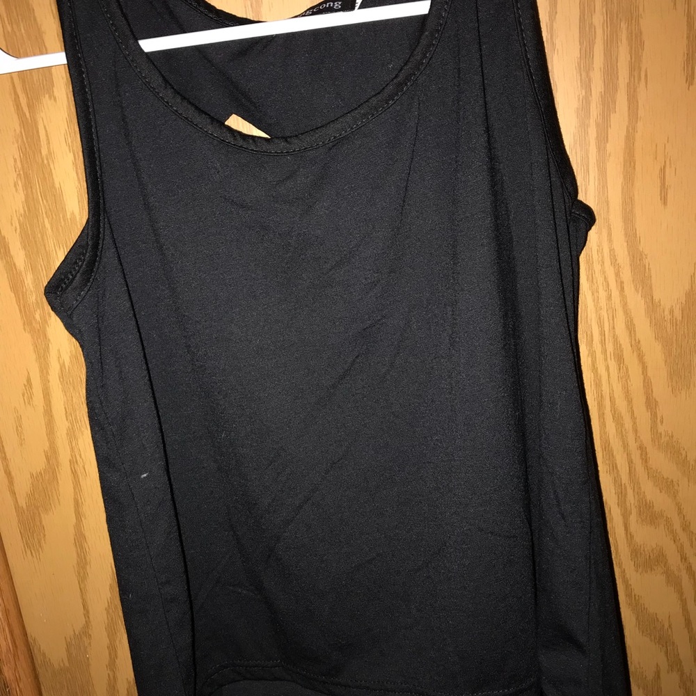 black tank top